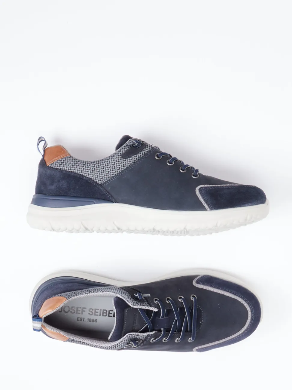 Josef Seibel – Schnürschuhe aus Nubukleder Dunkelblau