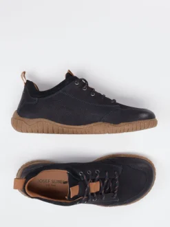 Josef Seibel – Schnürschuhe aus Nubukleder dunkelblau
