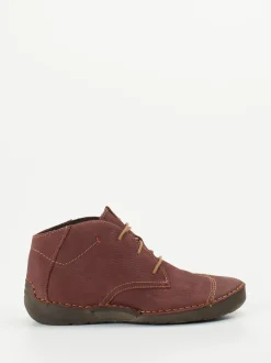 Josef Seibel – Schnürschuhe aus Nubukleder rostbraun