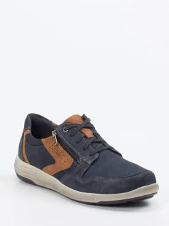 Josef Seibel – Schnürsneaker aus Nubukleder Dunkelblau