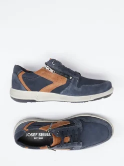 Josef Seibel – Schnürsneaker aus Nubukleder Dunkelblau