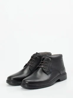 Josef Seibel – Schnürstiefelette aus Kalbleder Schwarz