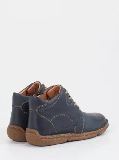 Josef Seibel – Schnürstiefeletten aus Kalbleder Dunkelblau