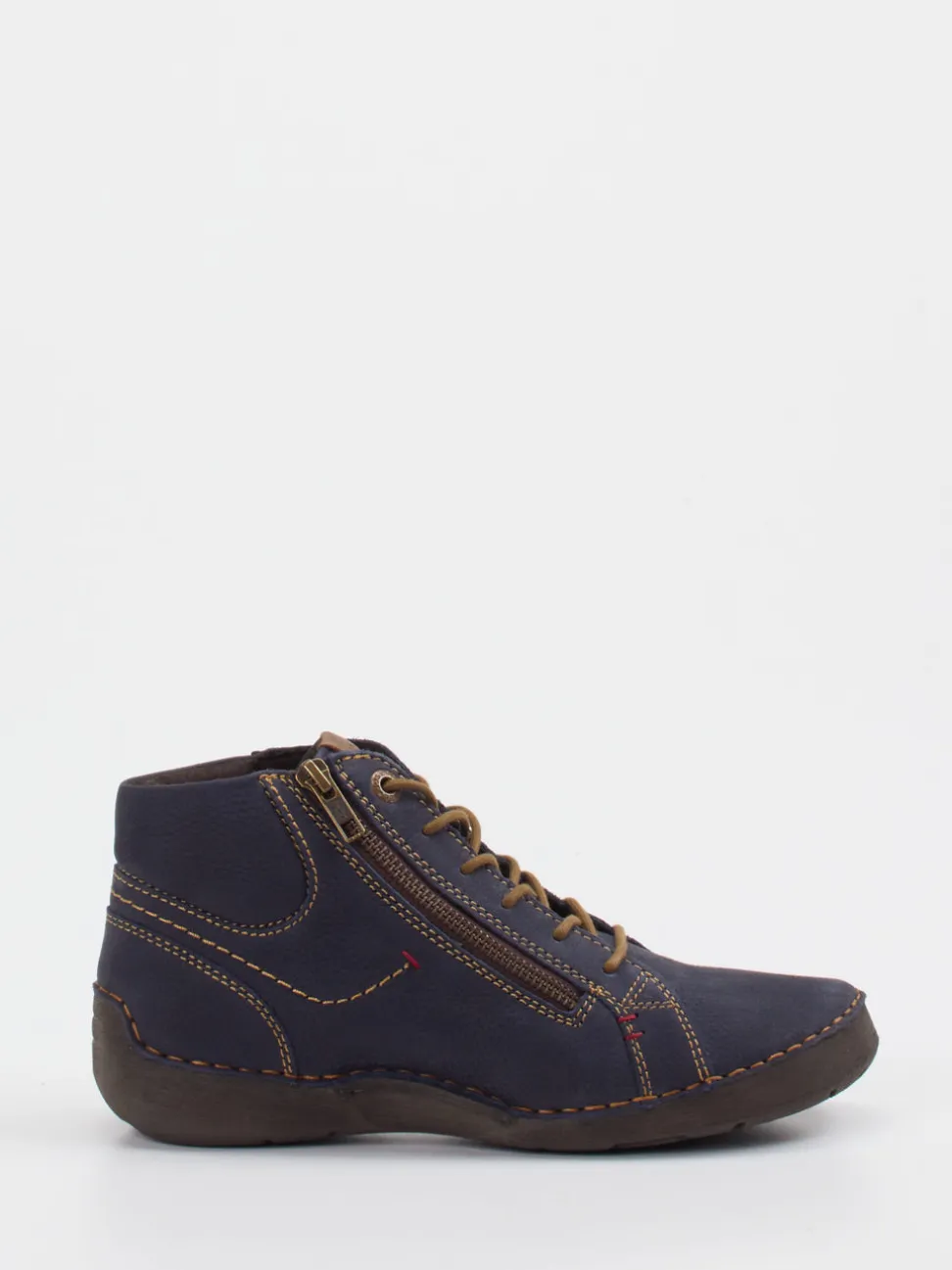 Josef Seibel – Schnürstiefelette aus Nubukleder Blau