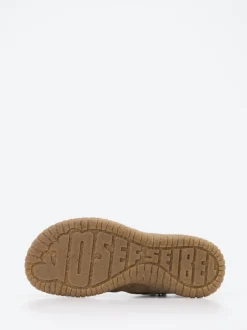 Josef Seibel – Schnürstiefelette aus Veloursleder taupe