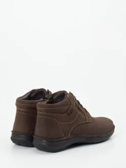 Josef Seibel – Schnürstiefeletten aus Nubukleder braun