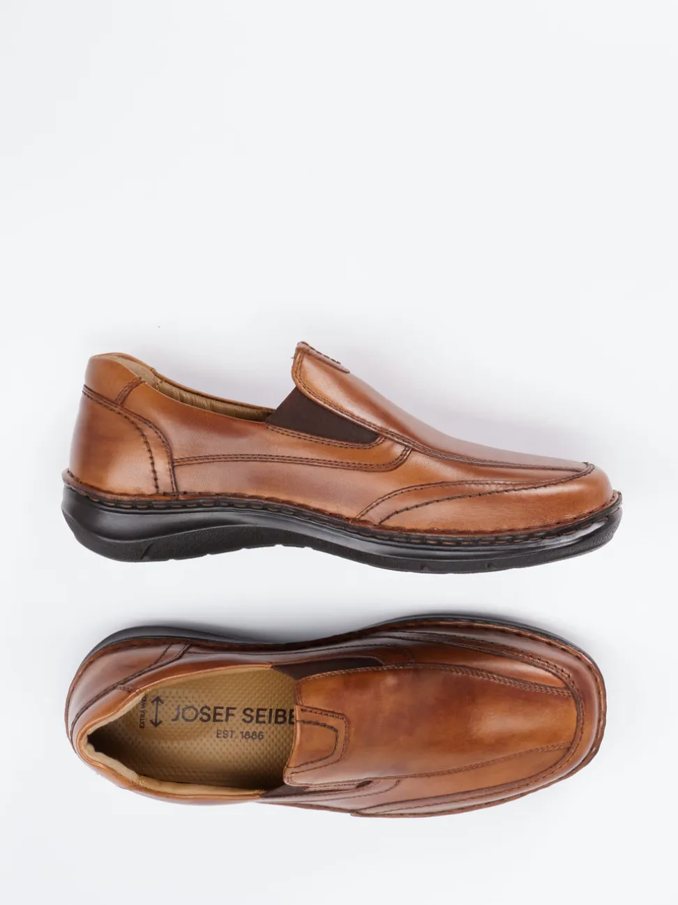 Josef Seibel – Slip-On aus Kalbleder cognacfarben
