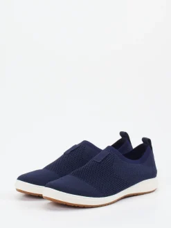 Josef Seibel – Slip-On Sneaker aus Stretch-Mesh Blau