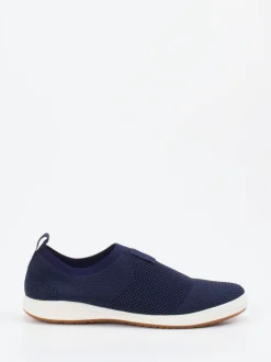 Josef Seibel – Slip-On Sneaker aus Stretch-Mesh Blau