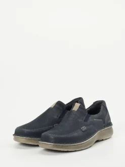 Josef Seibel – Slip-On-Halbschuh aus Nubukleder Blau