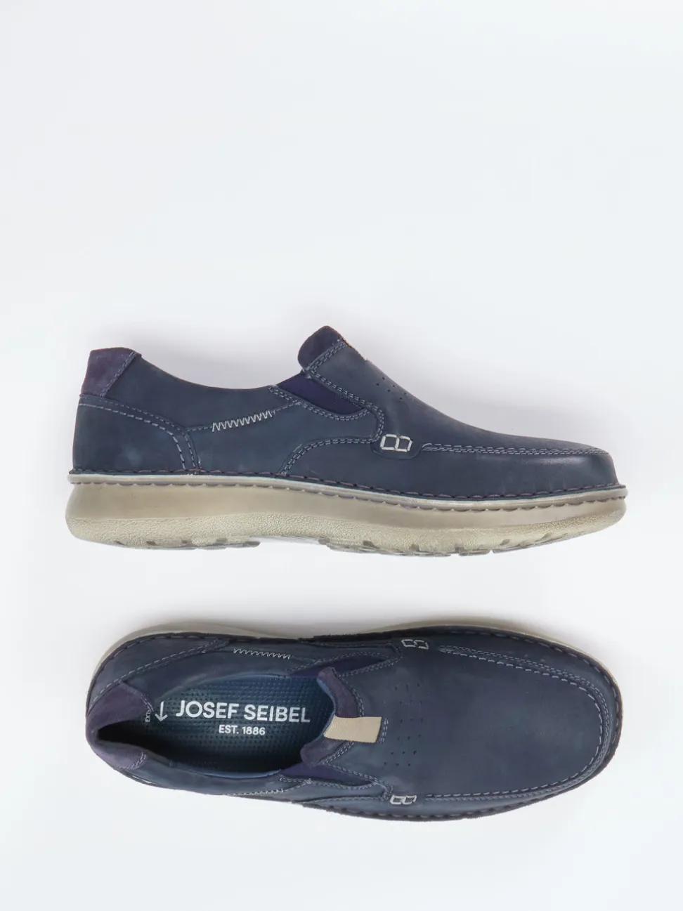 Josef Seibel – Slip-On-Halbschuh aus Nubukleder Blau