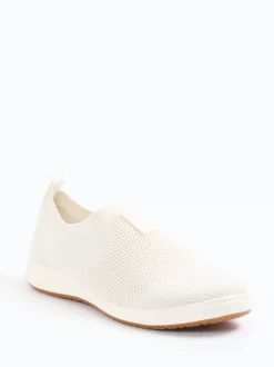 Josef Seibel – Slipper aus Stretch-Strick in Weiß