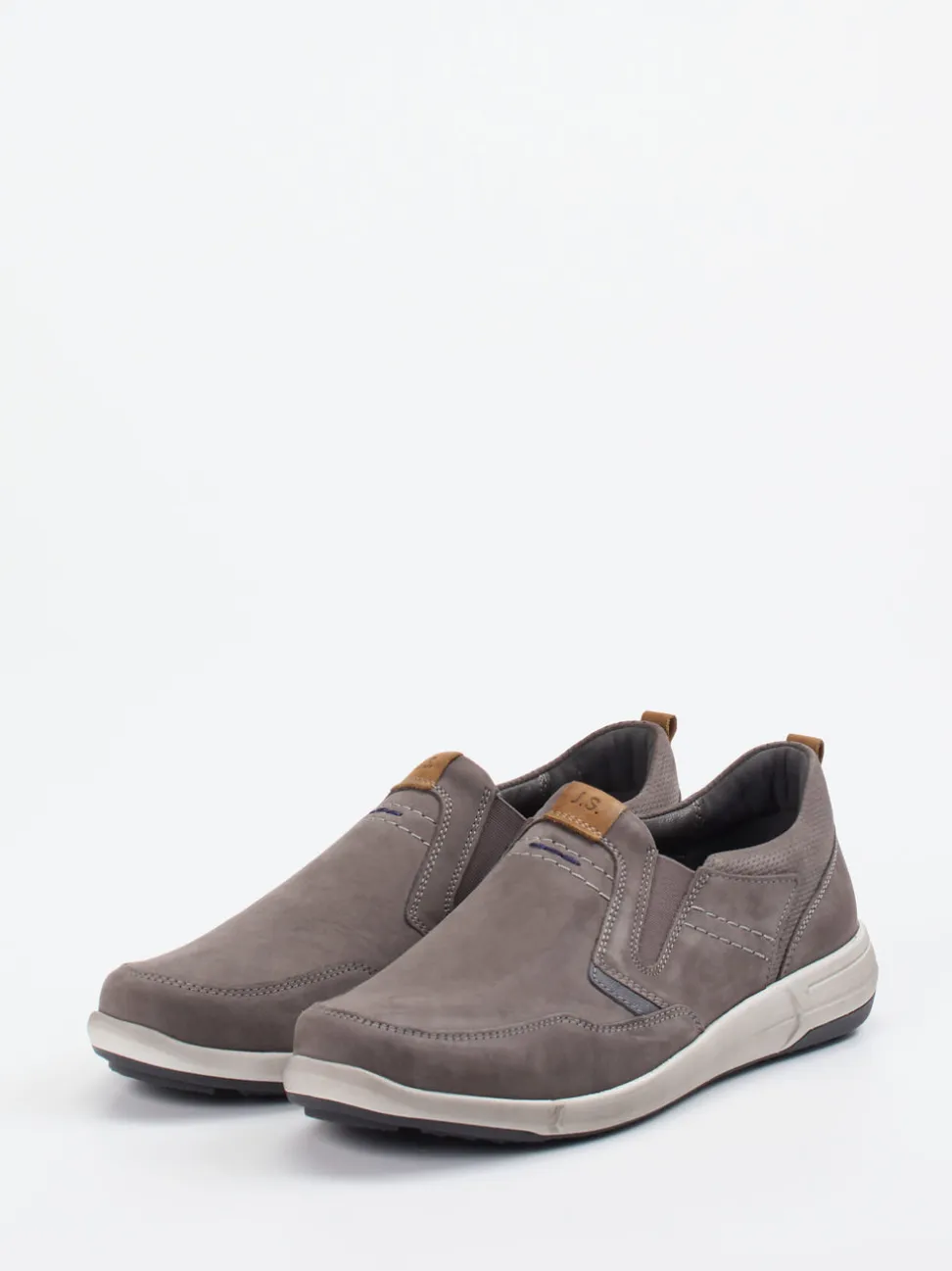 Josef Seibel – Slipper aus Nubukleder in Grau
