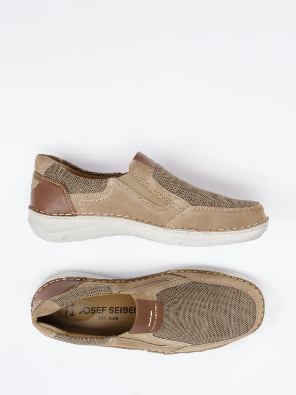 Josef Seibel – Slipper aus Veloursleder sandbeige