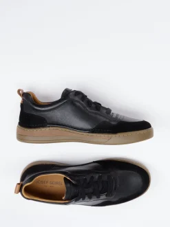 Josef Seibel – Sneaker aus Leder in Schwarz