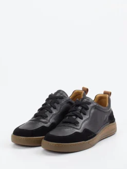 Josef Seibel – Sneaker aus Leder in Schwarz