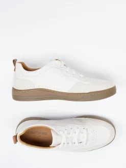 Josef Seibel – Sneaker aus Leder in Off-White