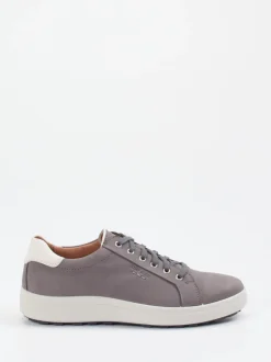 Josef Seibel – Sneaker aus Nubukleder in Steingrau
