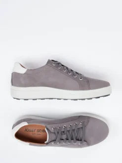Josef Seibel – Sneaker aus Nubukleder in Steingrau