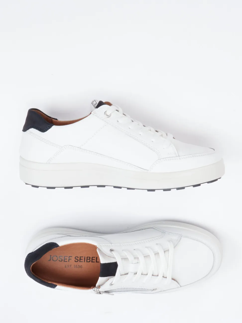 Josef Seibel – Sneaker aus Leder Offwhite