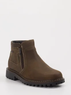 Josef Seibel – Stiefelette aus Fettleder cognacbraun