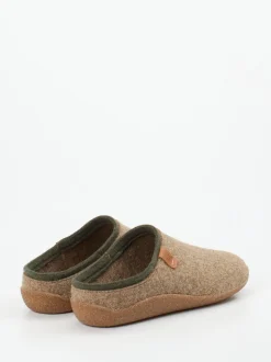 Josef Seibel Relax – Filzpantoffeln aus Schurwolle braun