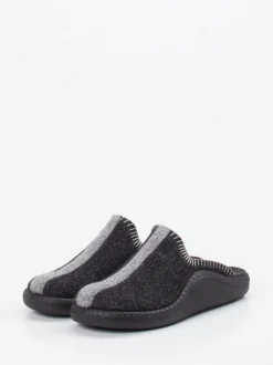 Josef Seibel Relax – Filzpantoffeln aus Filz in Anthrazit