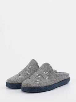 Josef Seibel Relax – Filzpantoffeln aus Filz grau