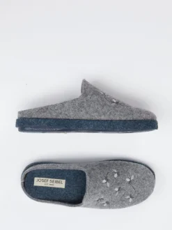 Josef Seibel Relax – Filzpantoffeln aus Filz grau