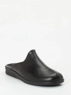 Josef Seibel Relax – Leder-Pantolette aus Kalbleder schwarz