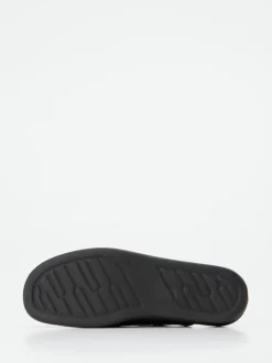 Josef Seibel Relax – Leder-Pantolette aus Kalbleder schwarz