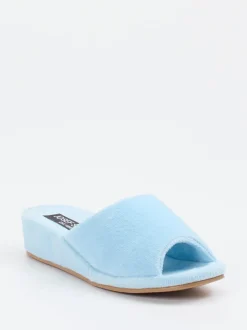 Josef Seibel Relax – Pantolette aus Frottee Hellblau