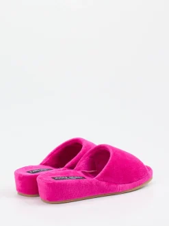 Josef Seibel Relax – Pantolette aus Velourstextil pink