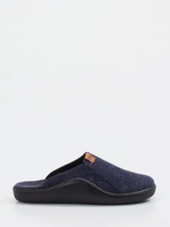 Josef Seibel Relax – Pantoffel aus Filz Dunkelblau