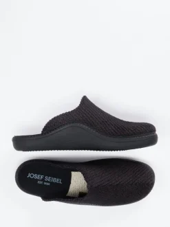 Josef Seibel Relax – Pantoffeln aus Textil schwarz
