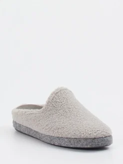 Josef Seibel Relax – Pantoffeln aus Textil in Hellbeige