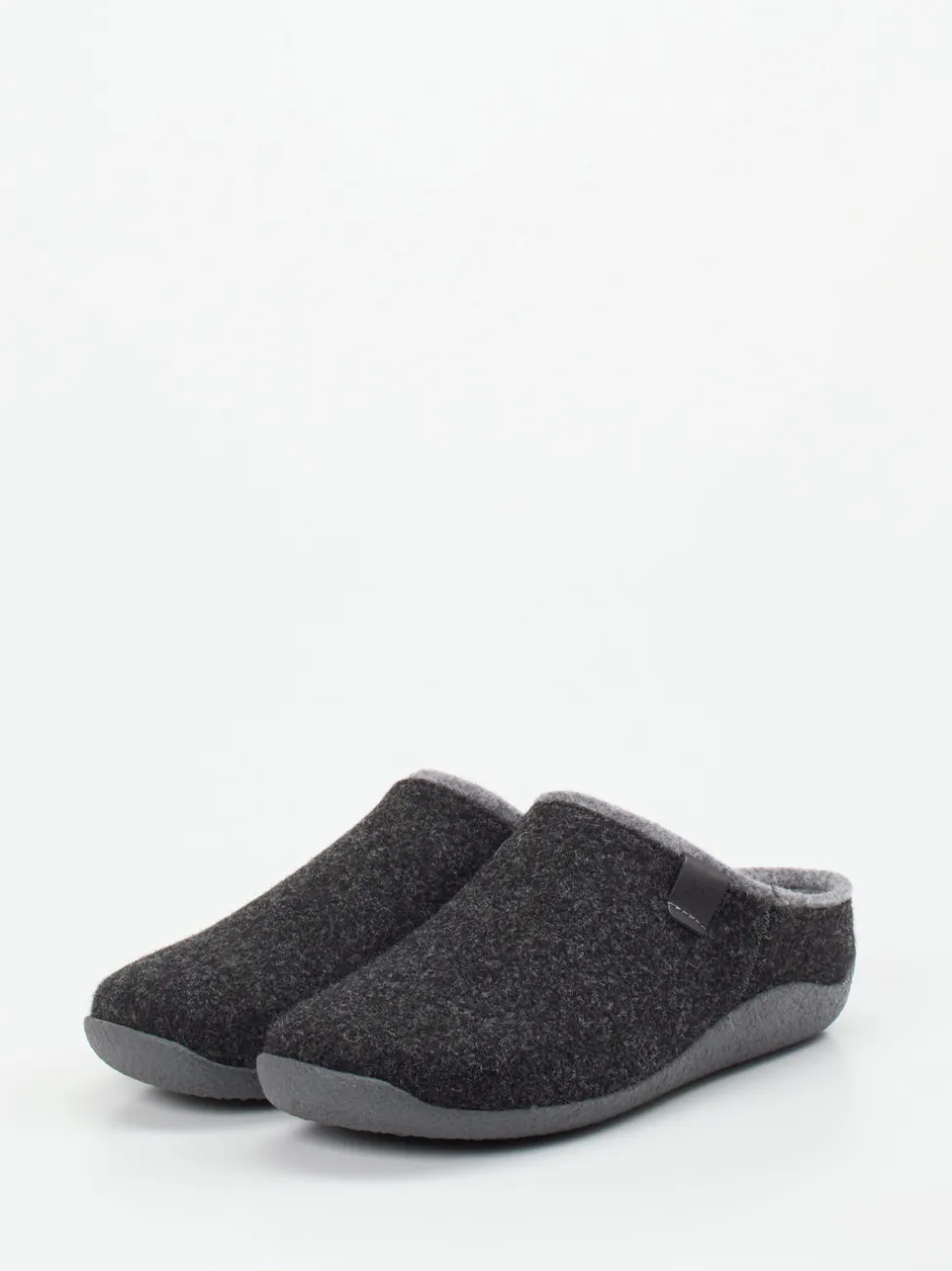 Josef Seibel Relax – Pantoffeln aus Filz in Anthrazit