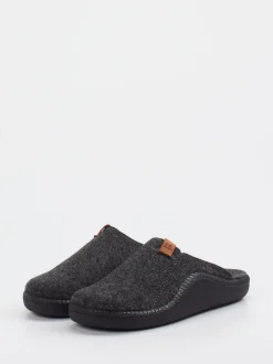 Josef Seibel Relax – Pantoffeln aus Filz Anthrazit