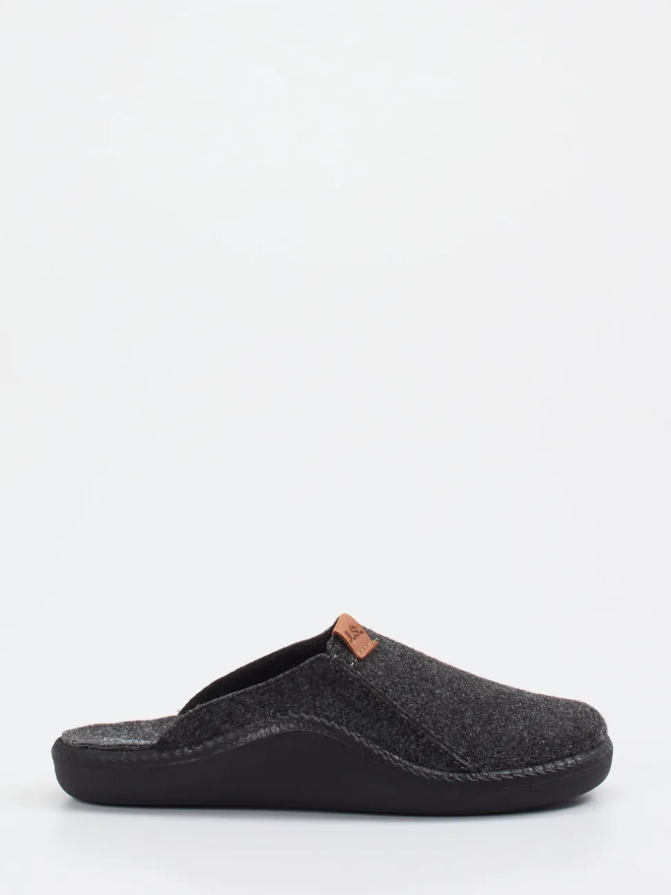 Josef Seibel Relax – Pantoffeln aus Filz Anthrazit