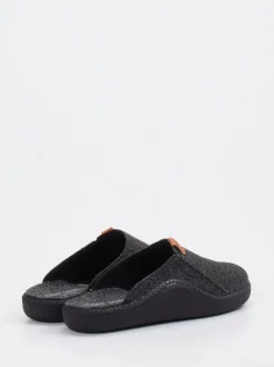 Josef Seibel Relax – Pantoffeln aus Filz Anthrazit
