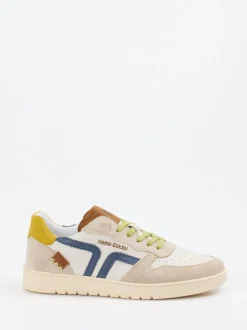 Kamo Gutsu – Low-Top Sneaker aus Veloursleder Beige