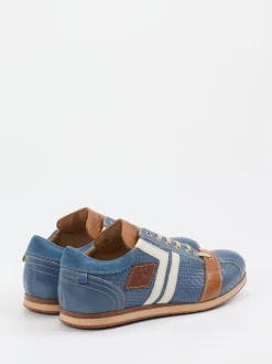 Kamo Gutsu – Low-Top Sneaker aus Leder Jeansblau