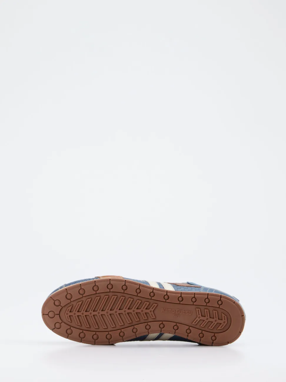 Kamo Gutsu – Low-Top Sneaker aus Leder Jeansblau