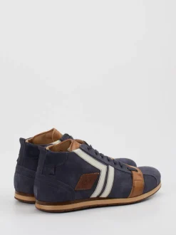 Kamo Gutsu – Mid-Top Sneaker aus Kalbleder und Canvas