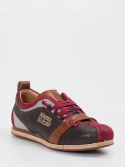 Kamo Gutsu – Retro-Sneaker aus Kalbleder Dunkelbraun