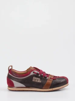 Kamo Gutsu – Retro-Sneaker aus Kalbleder Dunkelbraun