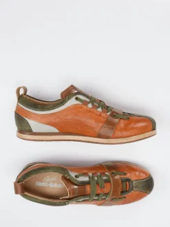 Kamo Gutsu – Retro-Sneaker aus Glatt- und Veloursleder