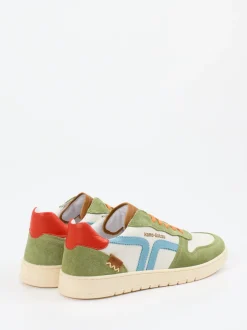 Kamo Gutsu – Retro-Sneaker aus Veloursleder Multicolor