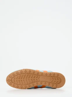 Kamo Gutsu – Sneaker aus Glattleder Hellblau