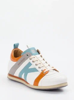 Kamo Gutsu – Sneaker aus Glattleder Off-White